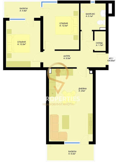 Verkauf - Wohnung in Grand Mol,  Warna