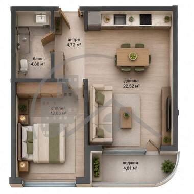 Verkauf - Wohnung in Troschewo,  Warna