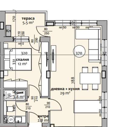 Verkauf - Wohnung in Tri tschutschura-zentar,  Stara Zagora