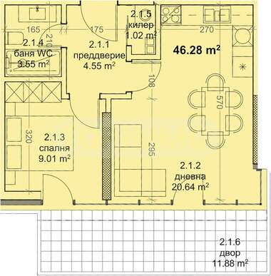 Verkauf - Wohnung in Troschewo,  Warna