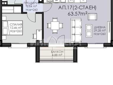 Verkauf - Wohnung in Owtscha Kupel,  Sovia
