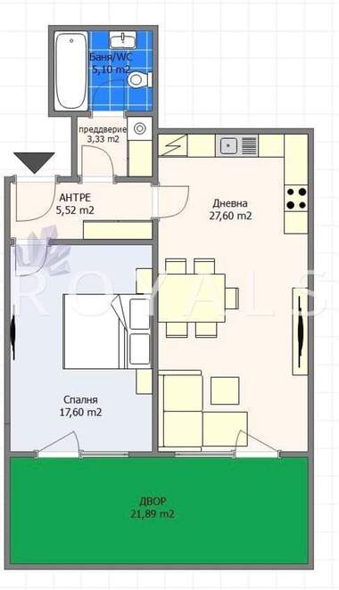 Verkauf - Wohnung in Wazrajdane 4,  Warna