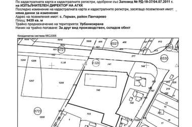 Продажба - Парцел за строителство в Герман,  София