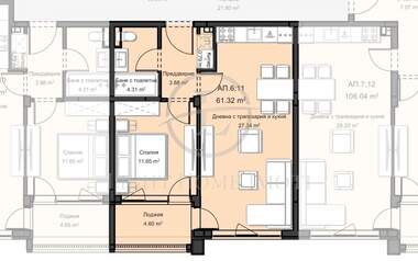 Satış - Apartman olarak Ostromila,  Plovdiv