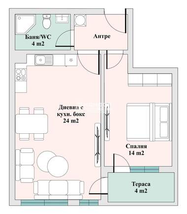 Satış - Apartman olarak Trakia,  Plovdiv