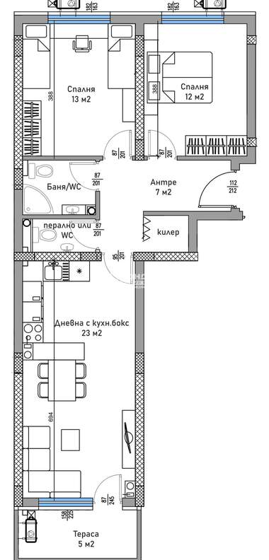 Vânzare - Apartament în Trakia,  Plovdiv