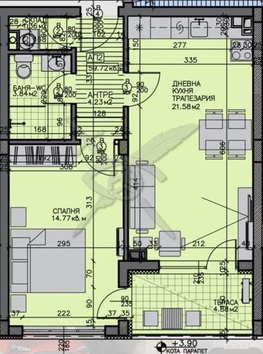 Vânzare - Apartament în Zornița,  Burgas