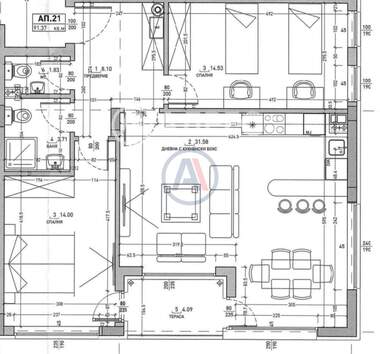 Vânzare - Apartament în Malinova Dolina,  Sofia