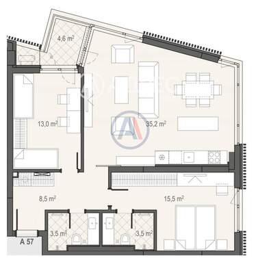 For sale - Apartment in Borovo,  Sofia