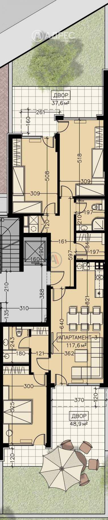 Satış - Apartman olarak Manastirski livadi-Iztok,  Sofia