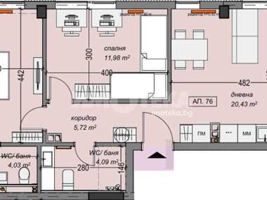 For sale - Apartment in Suhata reka,  Sofia