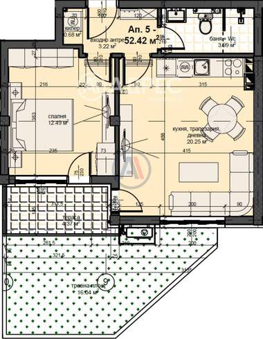 For sale - Apartment in Karshiaka,  Plovdiv