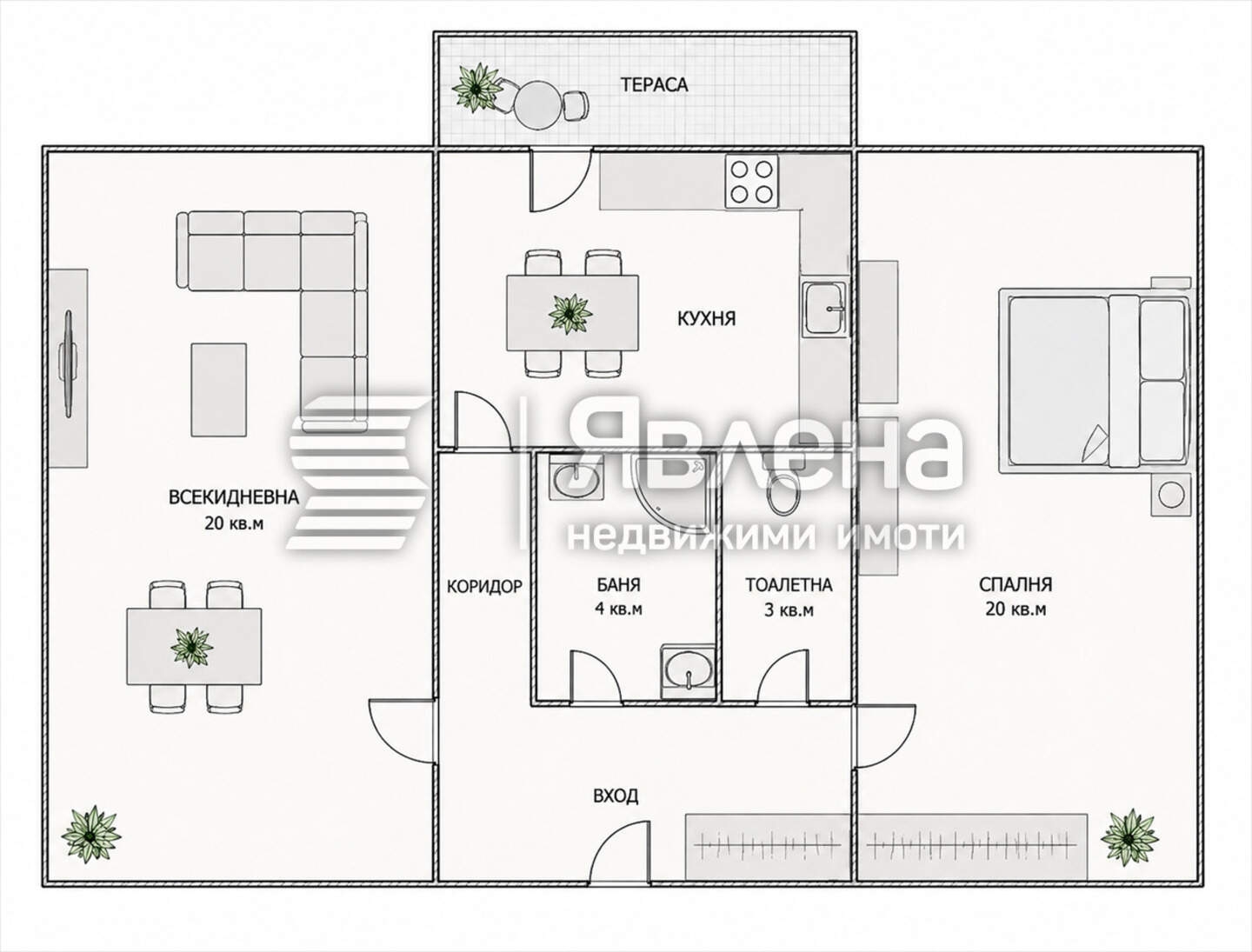 İki odalı Apartman olarak Gotse Delçev, Sofia – fotoğraf 3