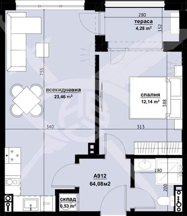Satış - Apartman olarak Horizont,  Burgas