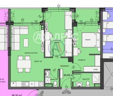 Vânzare - Apartament în Izgrev,  Burgas