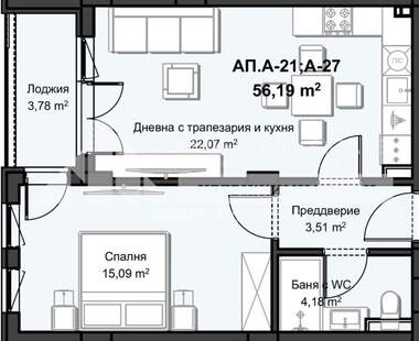 Продажба - Апартамент в Христо Смирненски,  Пловдив