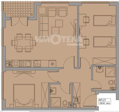 Satış - Apartman olarak Malinova Dolina,  Sofia