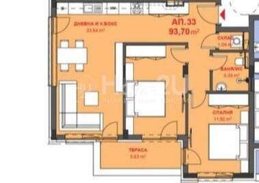 Satış - Apartman olarak Meden Rudnik,  Burgas