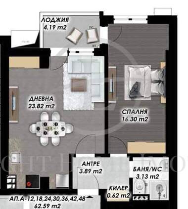 Продажба - Апартамент в Гагарин,  Пловдив