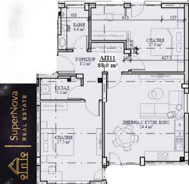 For sale - Apartment in Trakiyski,  Haskovo
