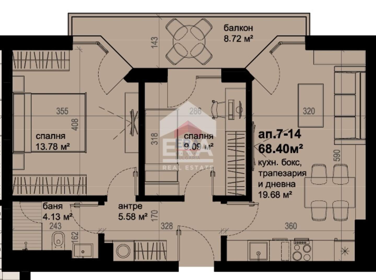 Dört odalı Apartman olarak Horizont, Burgas – fotoğraf 2