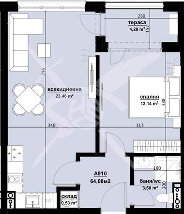 Satış - Apartman olarak Horizont,  Burgas