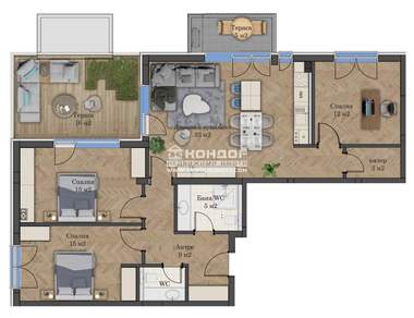 Vânzare - Apartament în Kiuceuk Parij,  Plovdiv