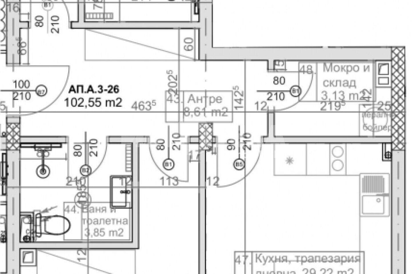 Dreizimmer Wohnung in Manastirski rid, Varna – Foto 3