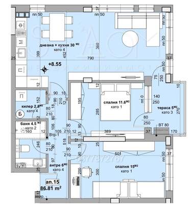 Vânzare - Apartament în Aiazmoto,  Stara Zagora