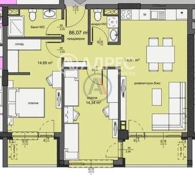 Vânzare - Apartament în Izgrev,  Burgas