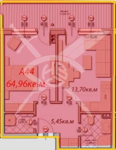 Satış - Apartman olarak Meden Rudnik,  Burgas
