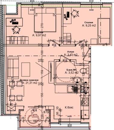 Vânzare - Apartament în Zornița,  Burgas