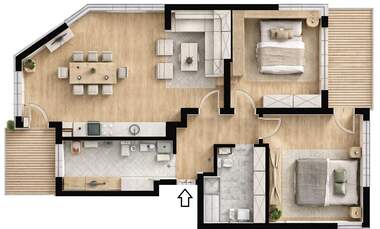 Satış - Apartman olarak Zapad,  Pazarcik