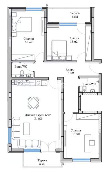 Vânzare - Apartament în Mladejki hălm,  Plovdiv