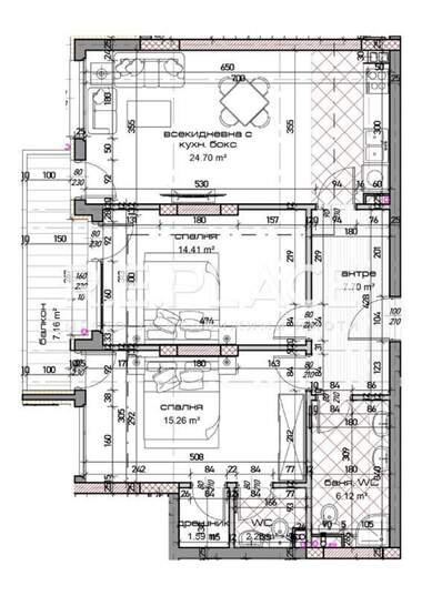Verkauf - Wohnung in Mladost 1,  Warna