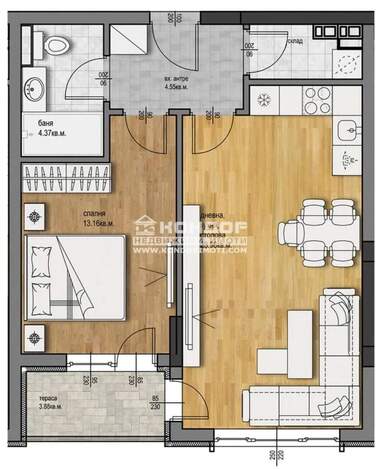 Satış - Apartman olarak Hristo Smirnenski,  Plovdiv