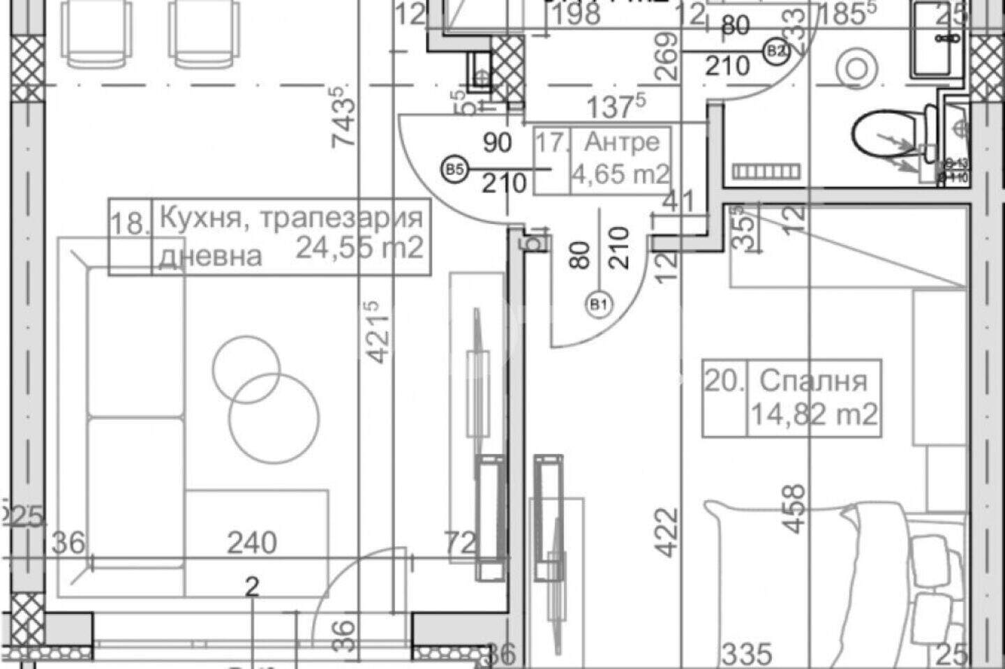 Двухкомнатная Квартира в Манастирски рид, Варна – фото 2