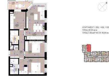 For sale - Apartment in Poligona,  Sofia