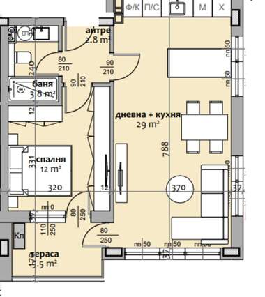Verkauf - Wohnung in Tri tschutschura-zentar,  Stara Zagora