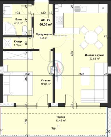 Vânzare - Apartament în Vinița,  Varna