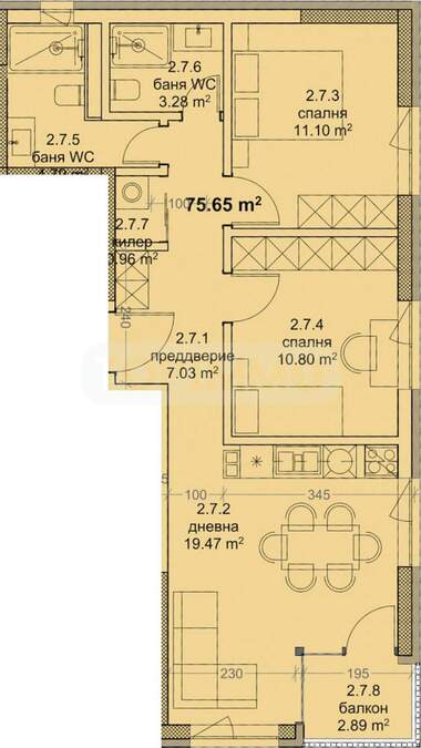 Verkauf - Wohnung in Troschewo,  Warna