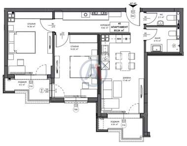 Satış - Apartman olarak Obelia 2,  Sofia