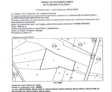 Продажба - Парцел за строителство в Суходол,  София