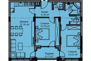 For sale - Apartment in Asparuhovo,  Varna