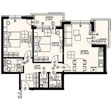 Satış - Apartman olarak Dragalevci,  Sofia