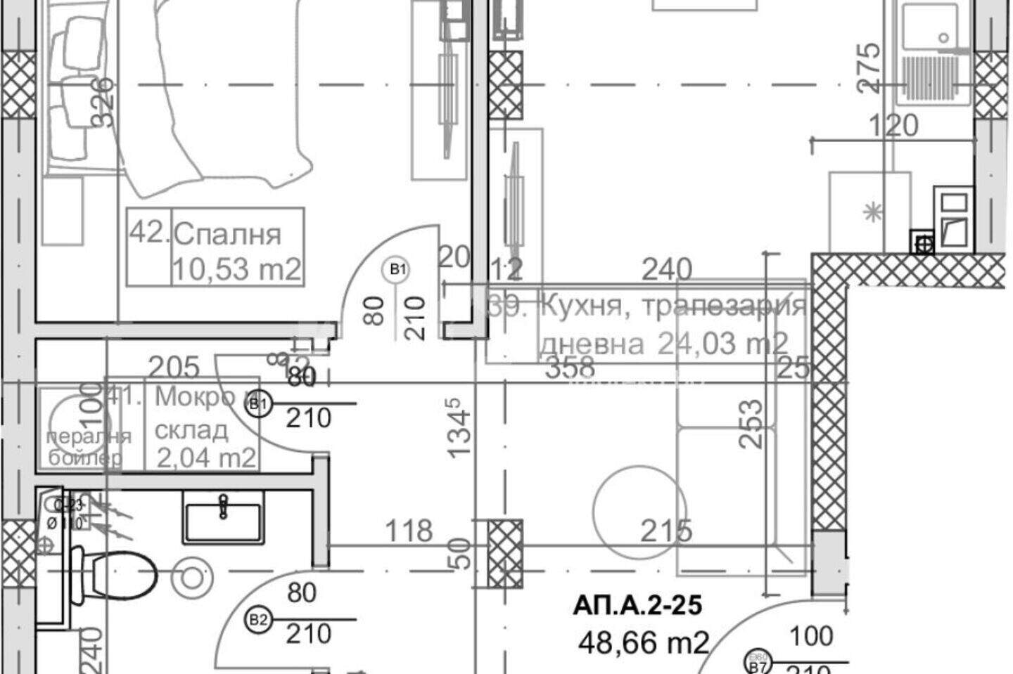 Δίδωμο Διαμέρισμα σε Μαναστιρσκι ριδ, Βαρνα – φωτογραφία 2