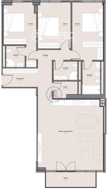 Vânzare - Apartament în Oboriștie,  Sofia
