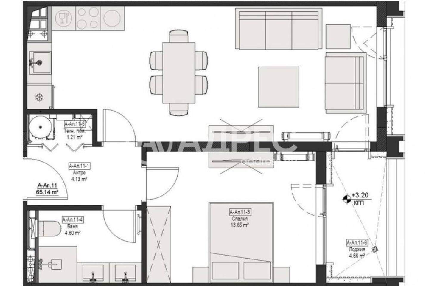 Zweizimmer Wohnung in Malinowa Dolina, Sofia – Foto 3