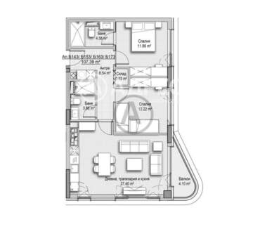 Verkauf - Wohnung in Witoscha,  Sovia