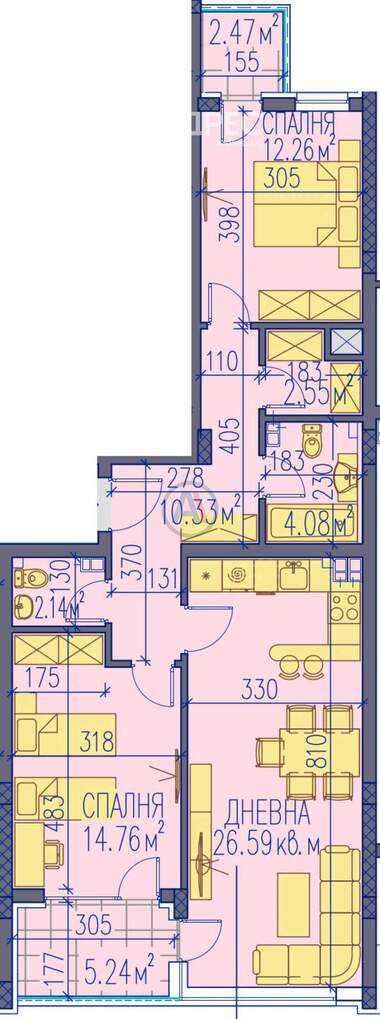 Vânzare - Apartament în Trakia,  Plovdiv